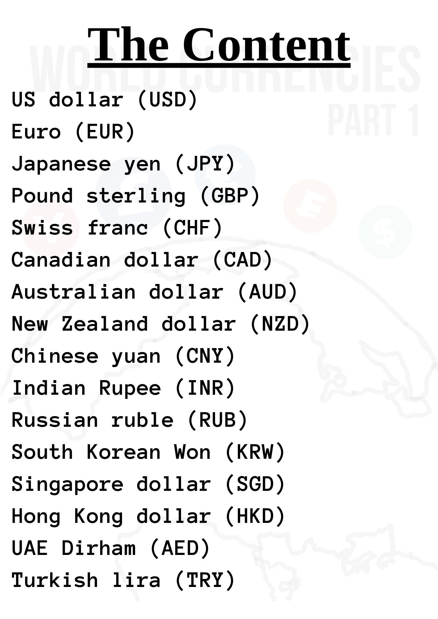 World Currencies: Part 1 - Image 2